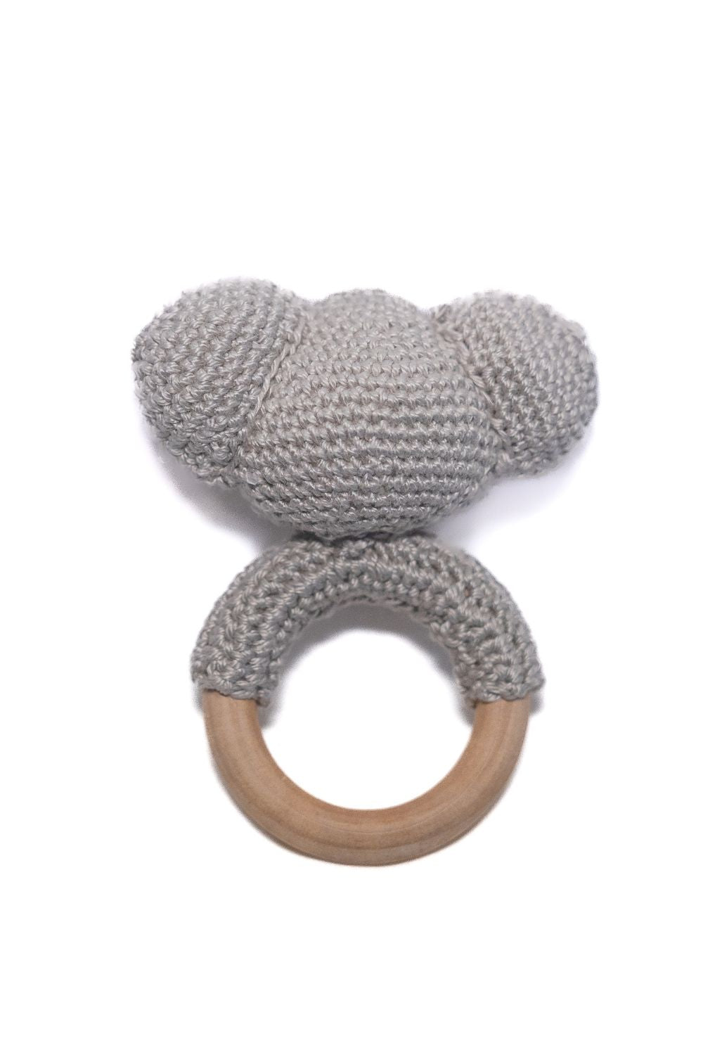 Cotton Crochet Baby Toy | Grey