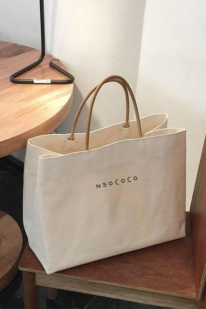 Neococo Recycled Cotton Canvas Tote | Functional Everyday Bag