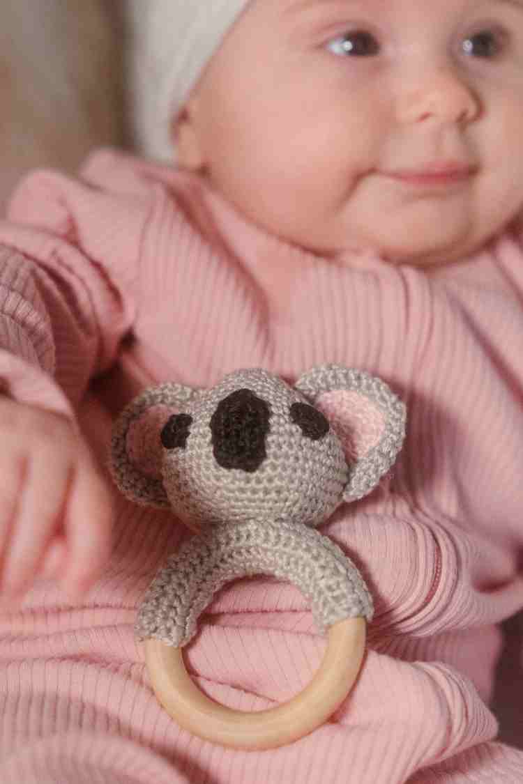 Organic baby teether. Crochet baby toys. Wooden toys for babies. Gifts for newborns. Baay shower gift. hand made baby toys.Animal baby soft toys.
